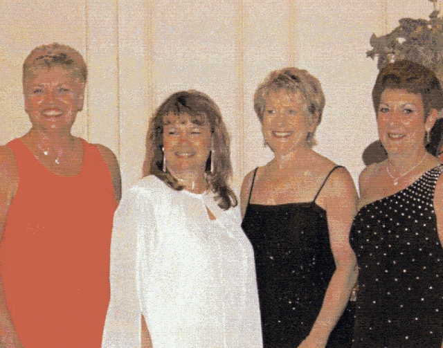 Sandy Stokes, Carol M 65, Teri Alex Zerns 65, Pam Keller 65, All Class Reunion Florida 2003