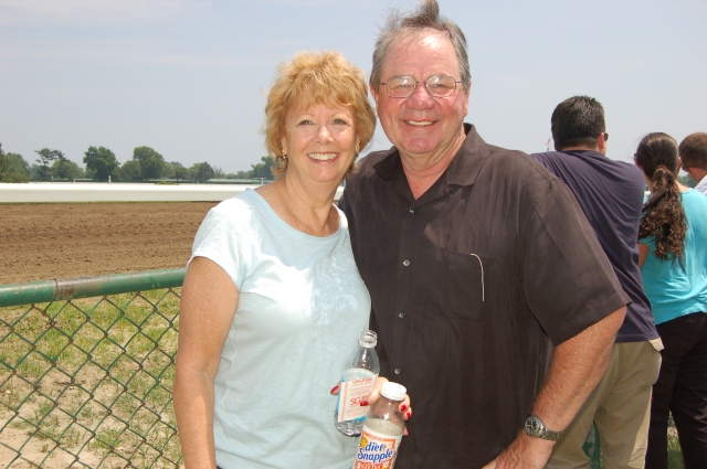 June Williams and Ed OConnor at Monmouth Park Race Track, June 2008