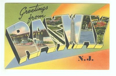 Greetings from Rahway Post Card
